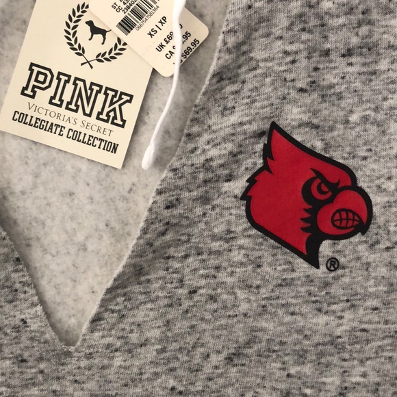 Pink VS Collegiate Louisville Hoodie Sweatshirt - Picture 2 of 7